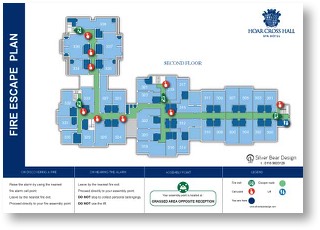 Hotel evacuation plan